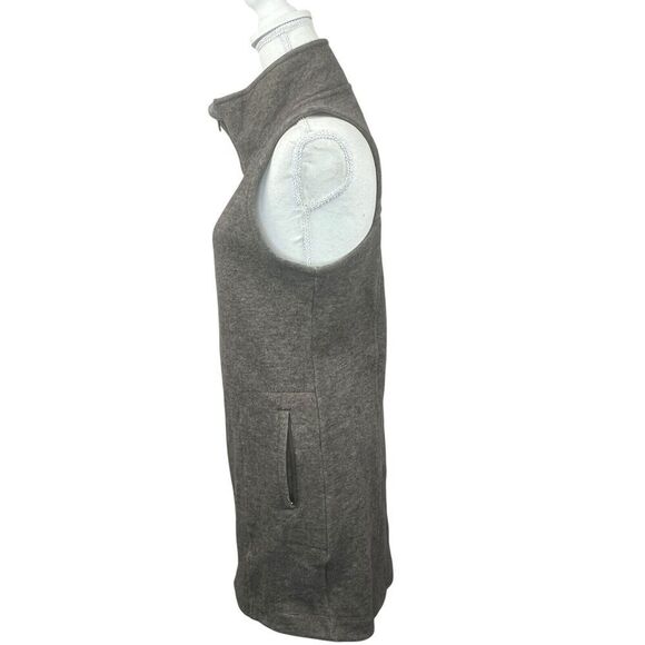 Toad & Co Brown Arriva Long Outbound Travel Vest Size S Wool Blend Zip - Picture 10 of 15